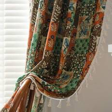 Curtains & Accessories Shein Multi-Color Printed Curtain 1pc Blackout Drapery