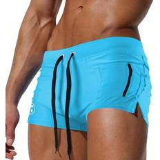 Shein Swimming Trunks Shein Men's Sexy Briefs Swimwear Zip Front Pocket Beach Shorts - Plus Size