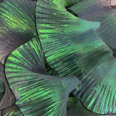 Shein 2 Yards Mermaid Holographic Gradient Fabric With Ruffle & Pleats & Lace Border Fabrics