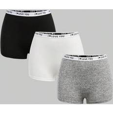 Shein Teen Girl Letter Graphic Elastic Waist Comfy Briefs - 3pcs
