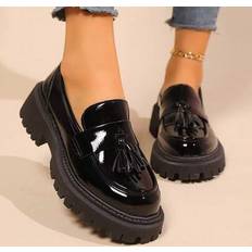 Waterproof Loafers Shein Fashion Casual Slip-On Platform Loafers - Waterproof
