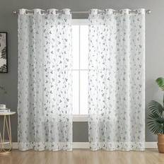 Curtains & Accessories Shein Embroidery Sheer Curtain 1pc Translucent