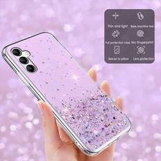 Shein Luxury Shiny Silicone Transparent Ultra-Thin Phone Case Compatible With Samsung Galaxy A15 A35 A55 5G S Series