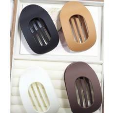 Shein 1pc/4pcs Retro Matte Solid Color Flat Alligator Hair Clip Hair Claws, Simple Versatile Hairclips Suitable For Long And Thick Hair