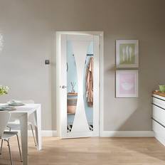 XL Joinery Doors XL Joinery XL Joinery Internal Verona White Primed 2040 826 x 40mm Interior Door Clear Glass (x)