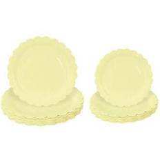 Yellow Disposable Plates Shein Yellow Paper Plates 9 Inch 7 Inch 10pcs