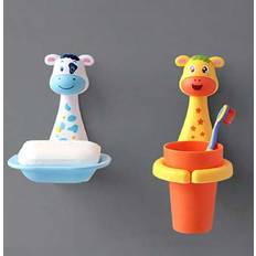 Yellow Toothbrush Holders Shein Set No Drilling Wall Mounted Toothbrush Holder
