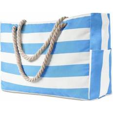 Beach Bags Shein Large Waterproof Beach Tote Bag With Zipper - Random Pattern