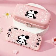 Shein Panda Pattern Protective Case Compatible With Nintendo Switch OLED Lite