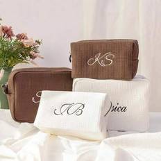 Polyester Cosmetic Bags Shein Personalized Waffle Travel Cosmetic Bag - Colorful
