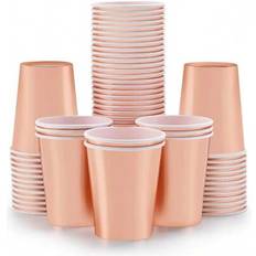 Shein Rose Gold Foil Paper Cups 10pcs