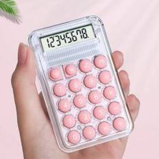 Calculators Shein Transparent Mini Portable Calculator 1pc