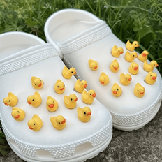 Shein Cute 3D Yellow Duck Shoe Charms 13pcs