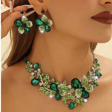 Jewellery Sets on sale Shein French Elegant Luxurious Floral Design Jewelry Set - Cubic Zirconia