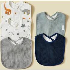 Shein 100% Cotton Baby U-Shaped Bibs 5pcs