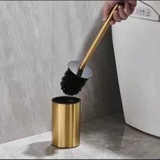 Gold Toilet Accessories Shein Standing Toilet Brush Set 1pc