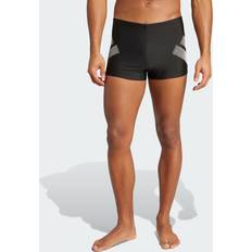 Herr Badbyxor på rea adidas Big Bars Swim Boxers Badshorts - Black