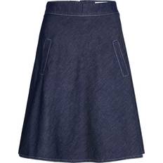 Mads Nørgaard Dame Nederdele Mads Nørgaard Copenhagen Air Denim Stelly Skirt Kvinde - Blå
