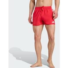 Swimming Trunks adidas 3-Stripes Swim Shorts 3-Inch - Pure Ruby/White