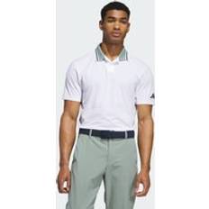 Herr - V-ringning Pikétröjor adidas Beyond Twistknit Polo Shirt - White