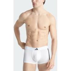 Adidas Svarta Kalsonger adidas Active Flex Cotton 3-Stripes Low Rise Trunk Kalsonger 2-pack - Black/White