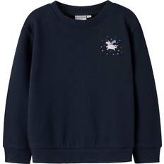 Name It 18-24M Sweatshirts Name It NmfVasacha Sweatshirt - Marinblå Blazer/Unicorn