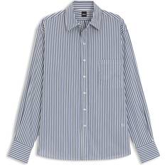 Dame Bluser BOSS Bluse Saturday 1 - Open Blue