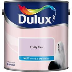 Dulux and Ceilings Matt Emulsion 2.5L - Pretty Pink Wall Paint