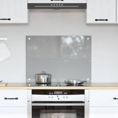 vidaXL Kök Väggskiva Ljusgrå 70x50x0.6 cm Härdat Glas Stänkskydd