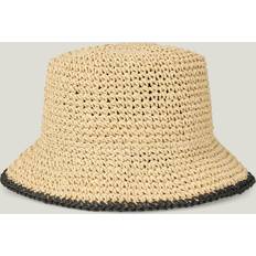 Lexington Tøj Lexington Contrast Stripe Paper Straw Bucket Hat - Beige