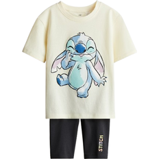 H&M Jente 2-Delt Sett Med Trykk - Gul