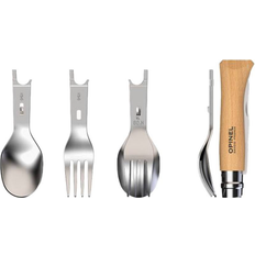 The folding knife Opinel Picnic Set with Folding Knife Bestickset 19.2cm