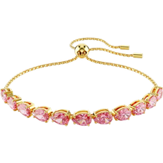 Swarovski Matrix Bracelet - Gold/Pink
