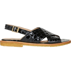 Angulus Sandaler Angulus Classic Cross - Black Croco