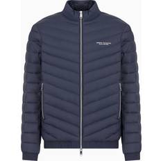 Armani Exchange Herre Jakker Armani Exchange Double Faced Padded Jacket - Navy Blue