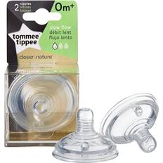 Tommee Tippee Closer to Nature Slow Flow Teats 0m+ 2-pack
