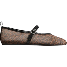 H&M Mesh Mary Jane - Brown/Leopard Print