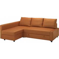 Hörnbäddsoffa IKEA Friheten Hörnbäddsoffa Med Förvaring Faringe Brunorange Soffa