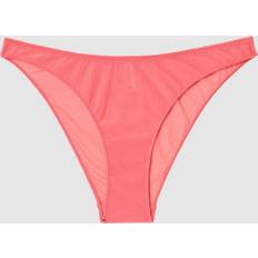 Mesh Bikini Briefs - Coral
