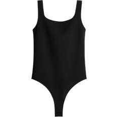 H&M Body Interlock Jersey with G-String - Black