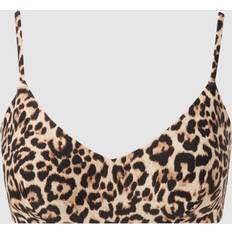 Strappy Scoop Bikini Top - Leopard