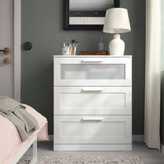 Kommode med 3 skuffer IKEA Brimnes 3 Skuffer 78 x 95 cm Kommode