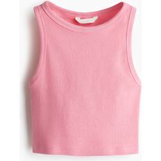H&M Rosa Kläder H&M Cropped Vest Top - Rosa