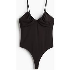 Bruna - Dam Bodys H&M Body Med Smala Axelband - Mörkbrun