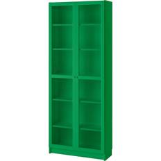 IKEA Billy Reol Med Vitrinelåger 80 x 30 x 202 cm Bogreol