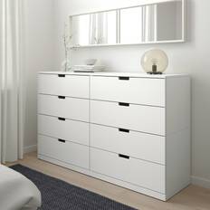 IKEA Kommoder IKEA Nordli 8 Skuffer Hvid 160 x 99 cm Kommode