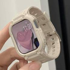 Wearables Shein Band Case Compatible With Apple Watch 45nmm 49mm 44mm 41mm 40mm