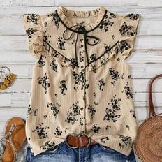 Shein Plus Size Women Woven Casual Summer Blouse