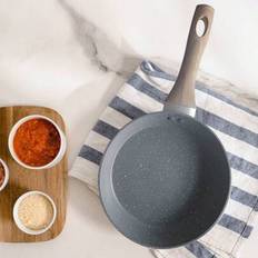 Grey Maifanite Non-Stick Aluminum Frying Pan