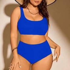Shein Einfarbiger Tankini Badeanzug - Minimalistisches Design